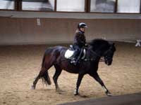 Marina Straube (8) auf ihrem Pony Schoensgreens Amelie, (RW)